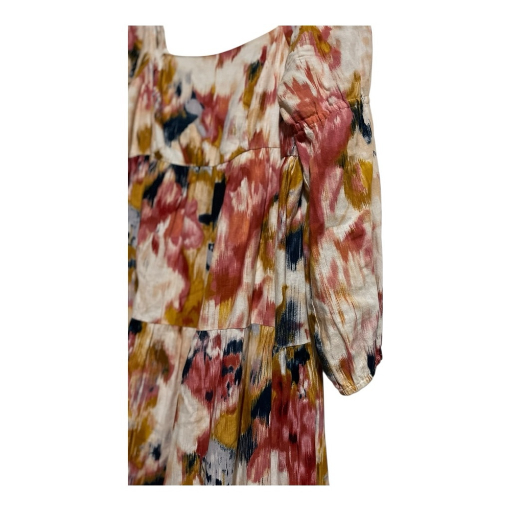EUC DONNA MORGAN Multicolor Abstract Print Maxi Dress Women’s Size 12 - Picture 2 of 10